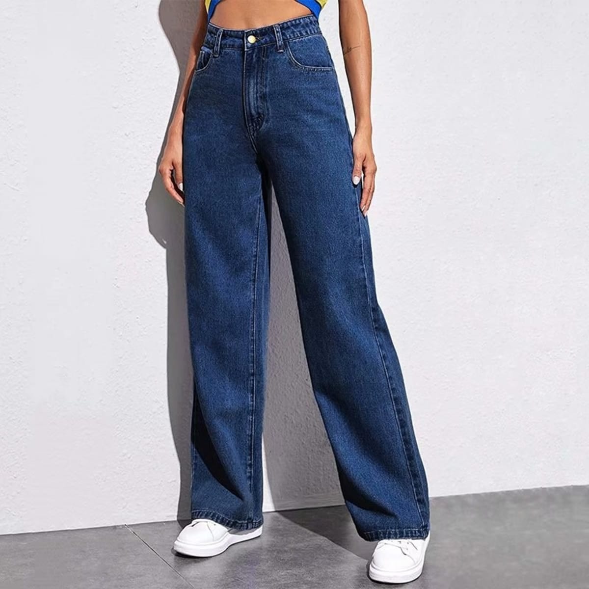 Siena High-Waisted Straight Leg Jeans