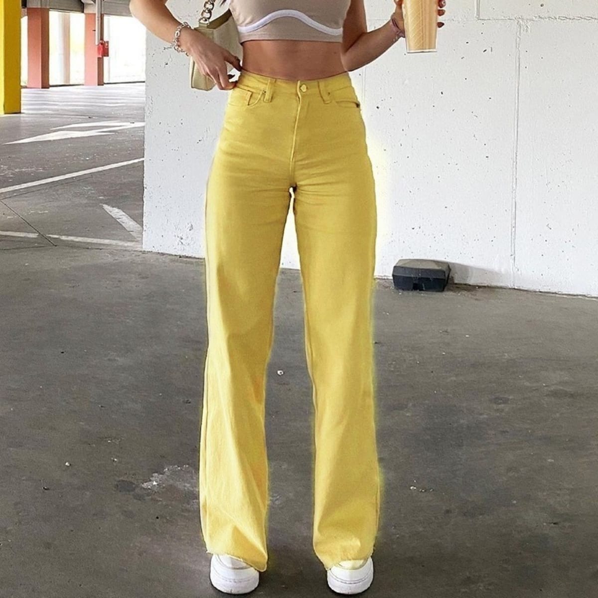 Siena High-Waisted Straight Leg Jeans