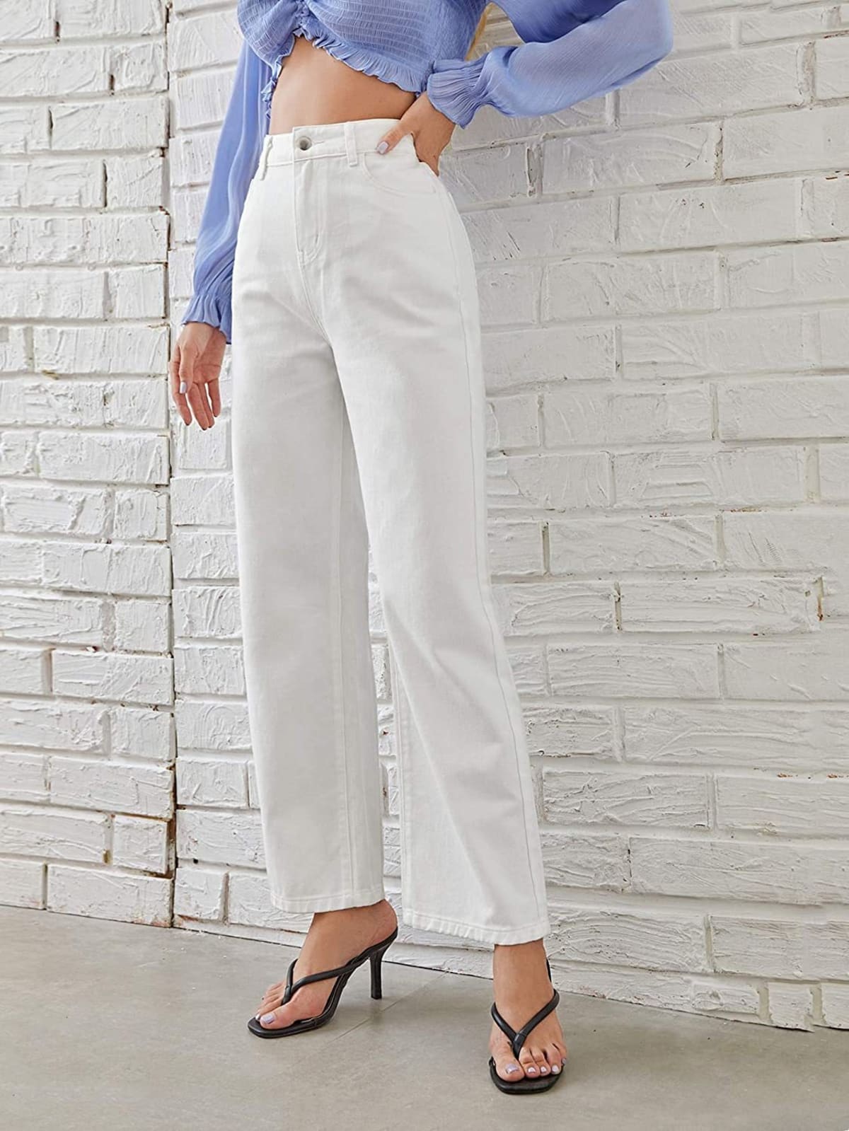 Siena High-Waisted Straight Leg Jeans