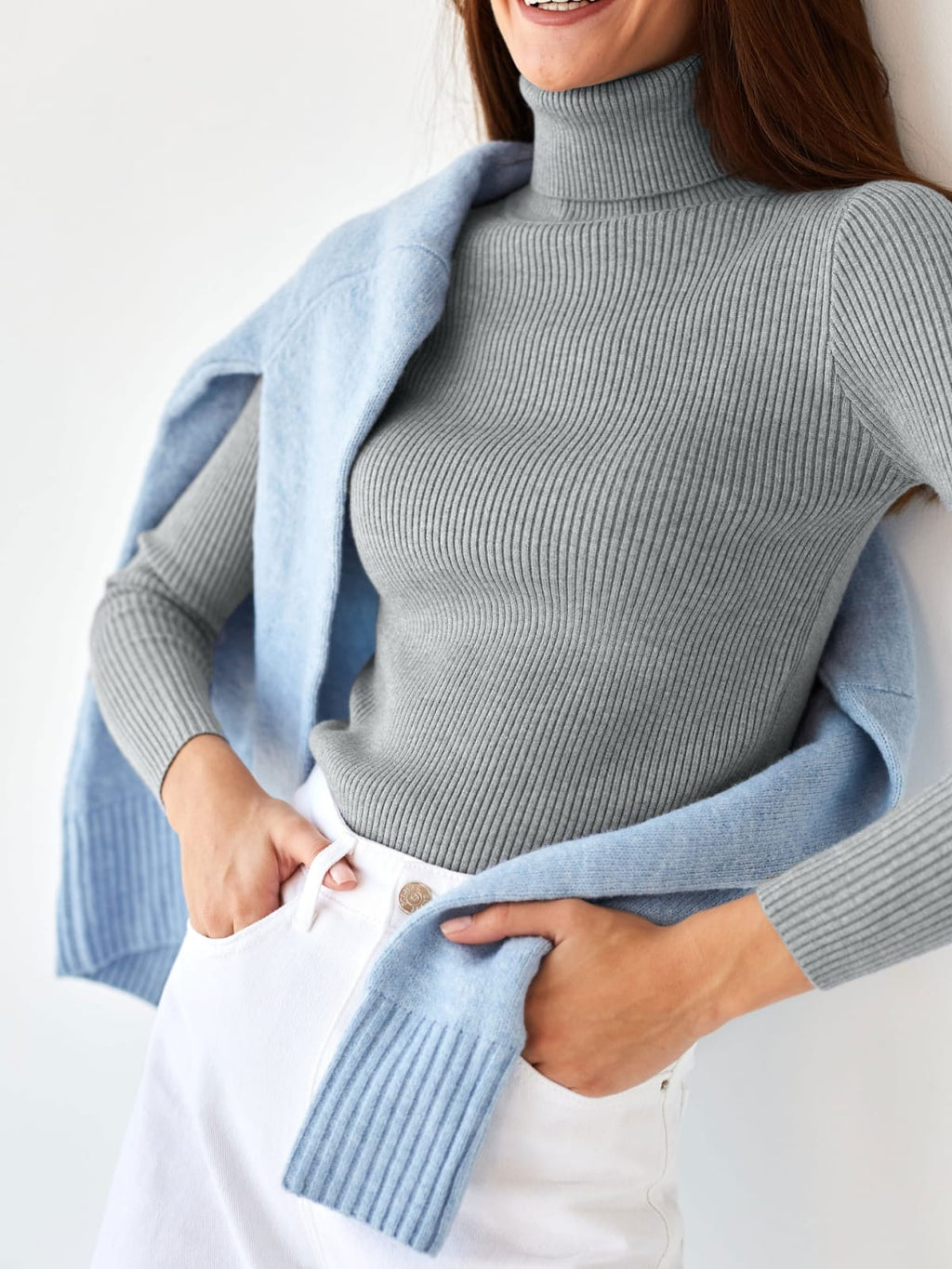 Annecy Ribbed Turtleneck Sweater