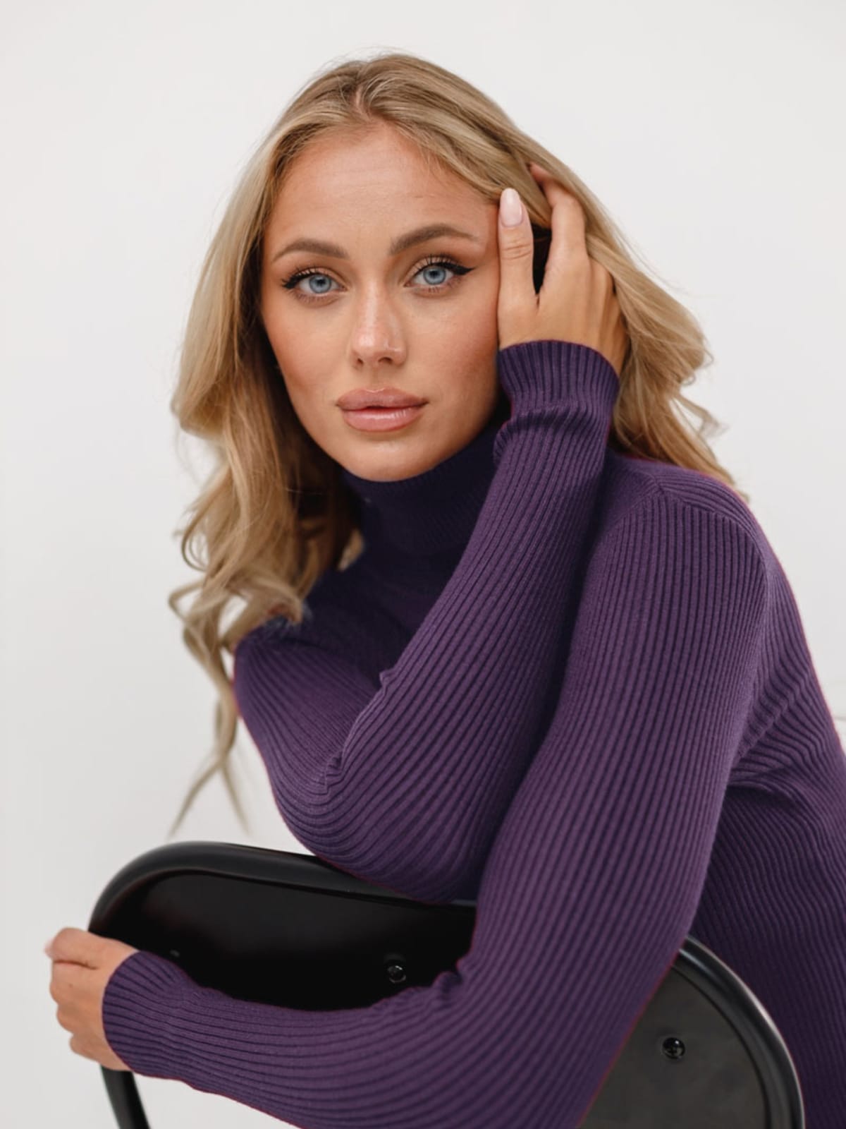 Annecy Ribbed Turtleneck Sweater