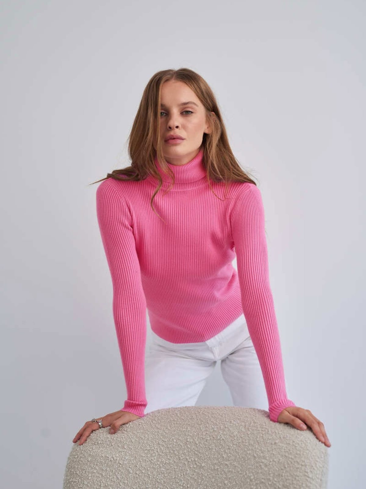 Annecy Ribbed Turtleneck Sweater