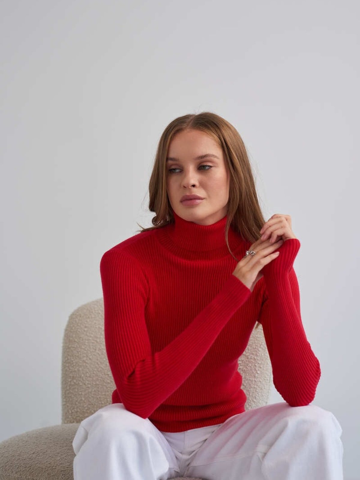 Annecy Ribbed Turtleneck Sweater