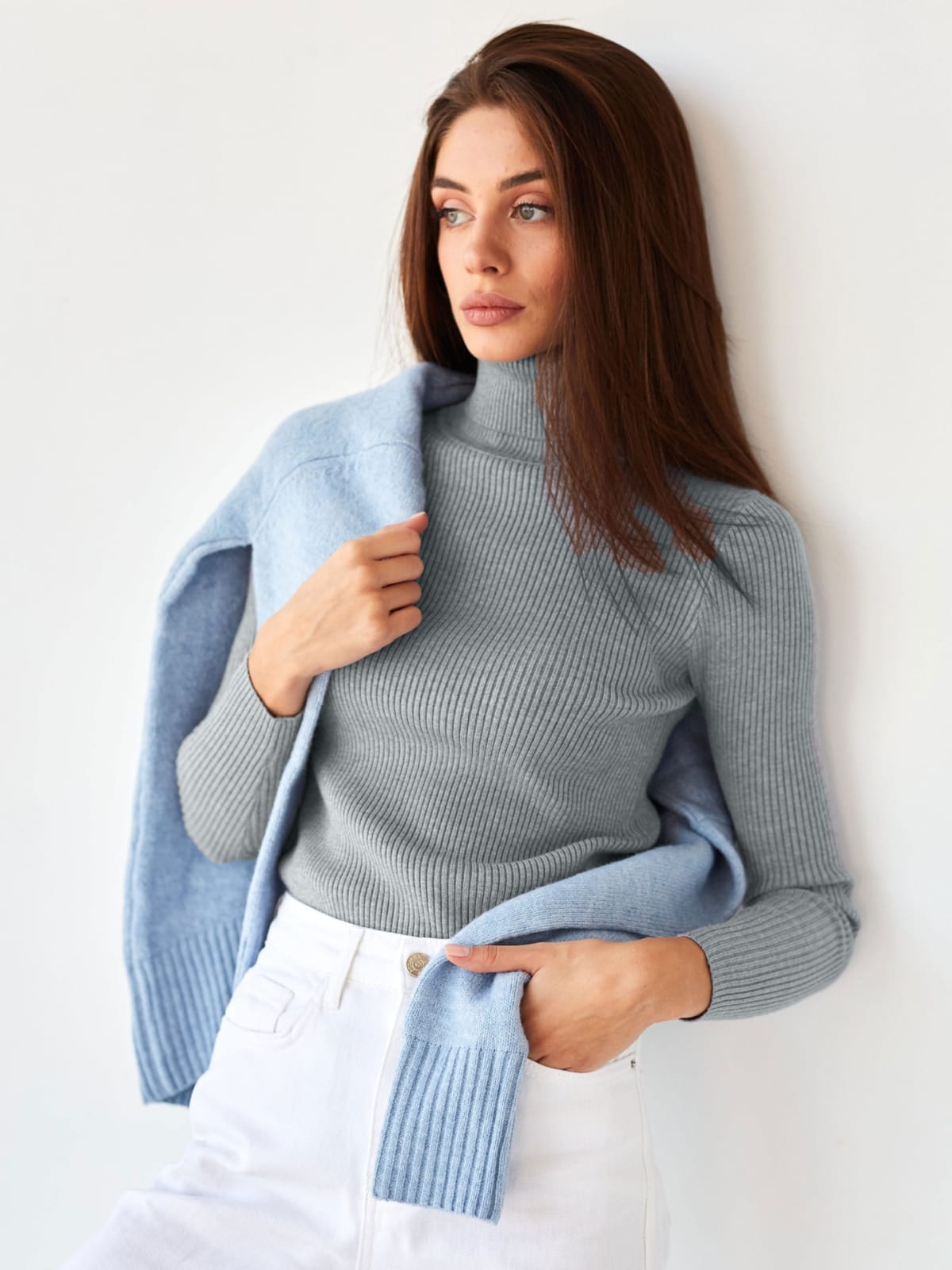 Annecy Ribbed Turtleneck Sweater