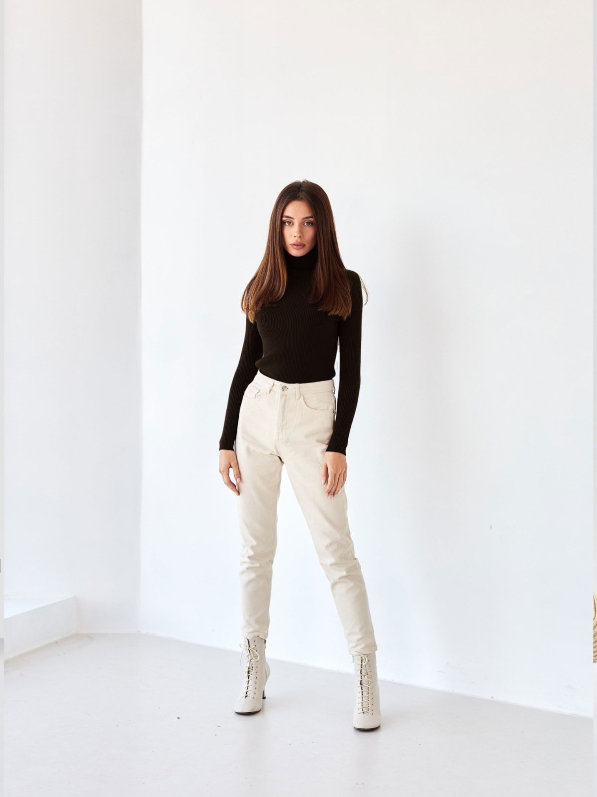 Annecy Ribbed Turtleneck Sweater