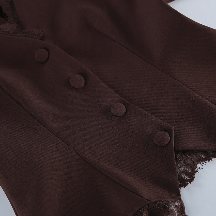 Perugia Lace Trim Blazer