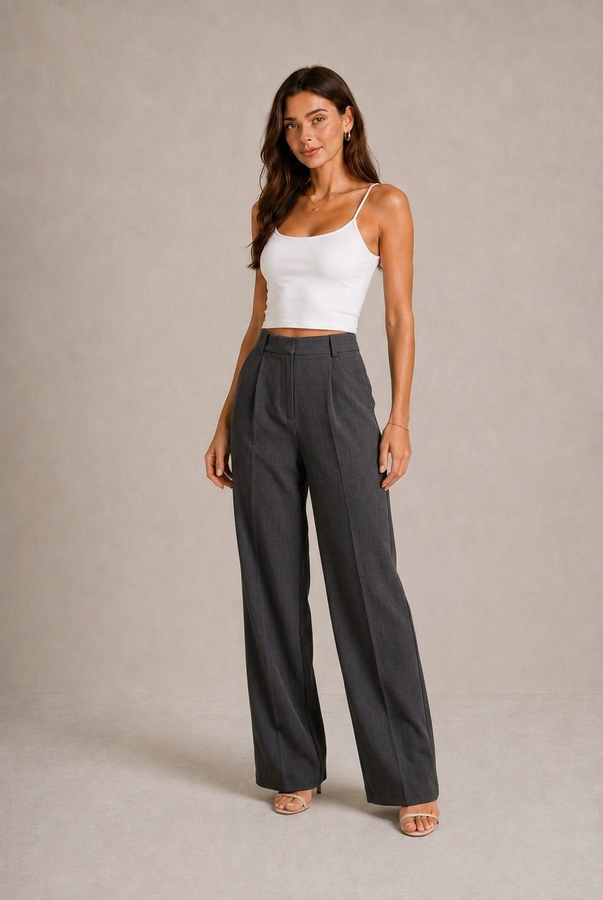 Siena Pleated Wide-Leg Pants