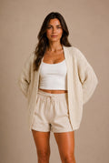 Arezzo Lantern Sleeve Cardigan
