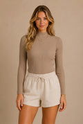 Volterra Ruffle Trim Sweater