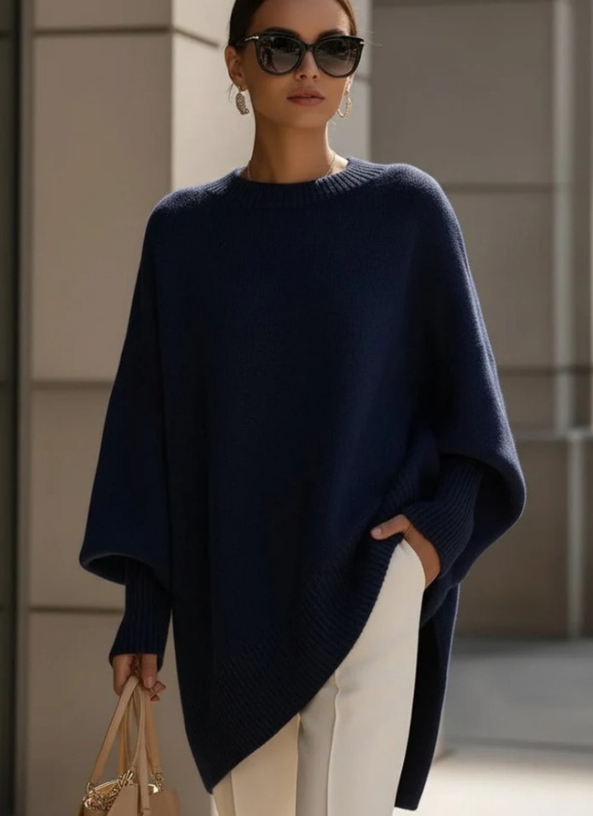 Barolo Asymmetrical Hem Sweater