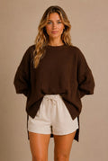 Barolo Asymmetrical Hem Sweater