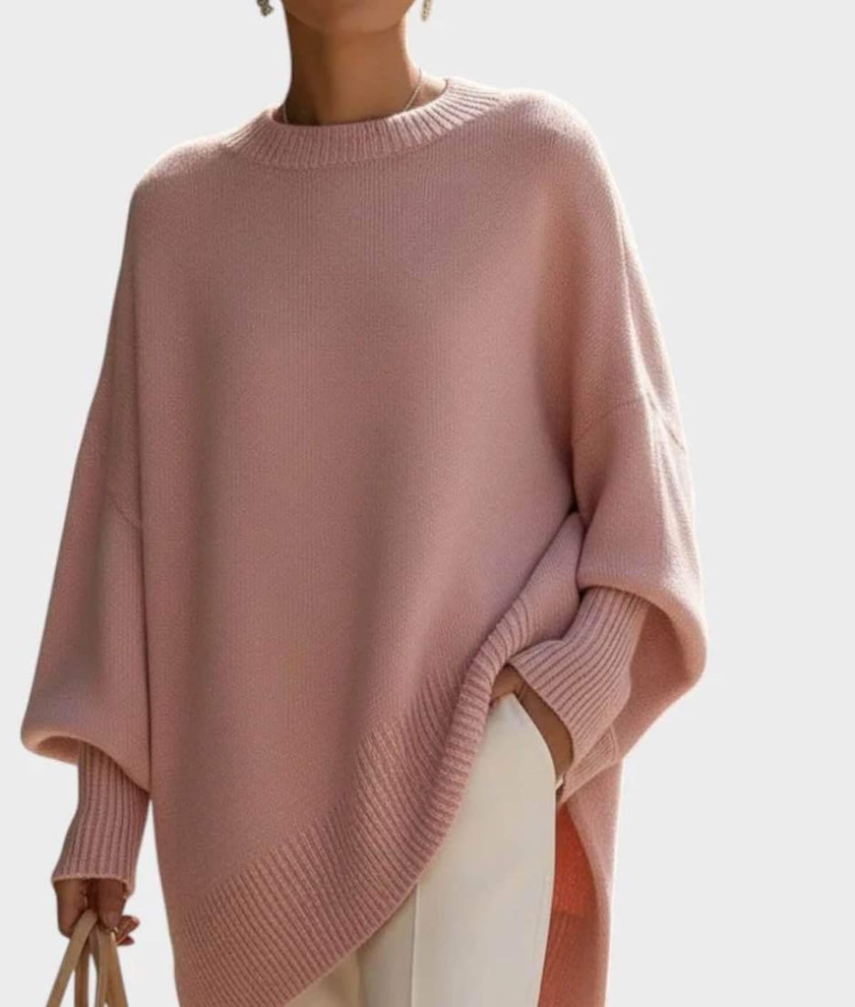 Barolo Asymmetrical Hem Sweater