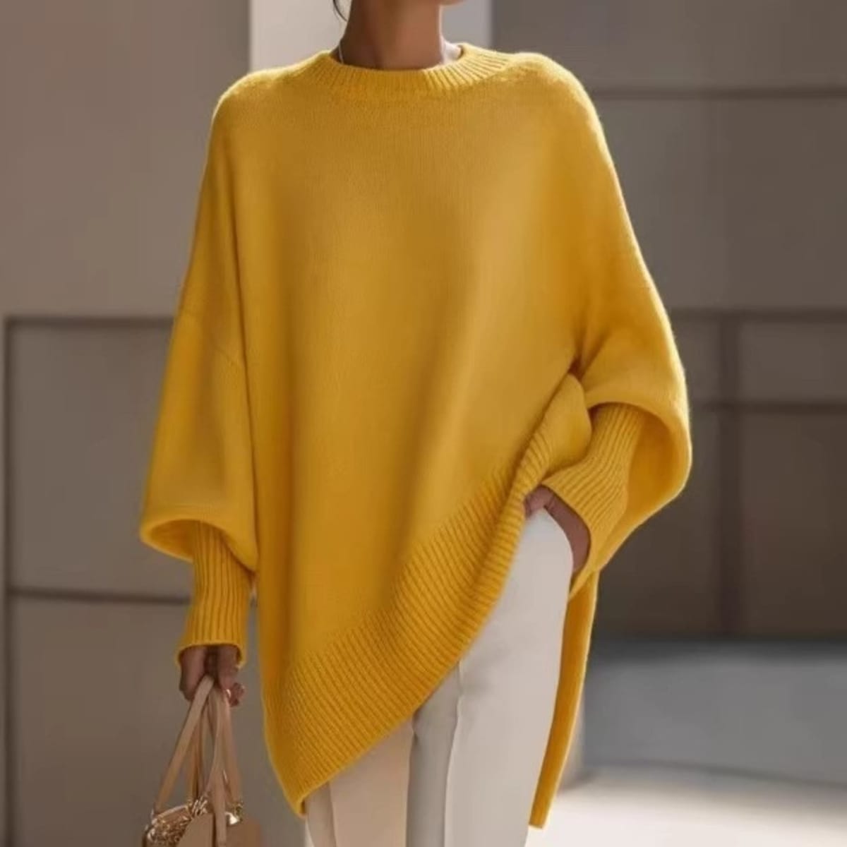 Barolo Asymmetrical Hem Sweater