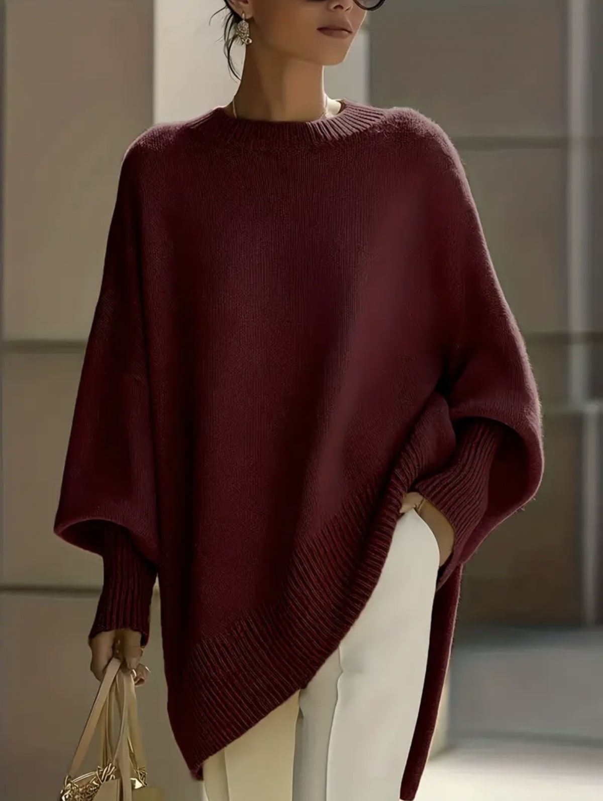 Barolo Asymmetrical Hem Sweater