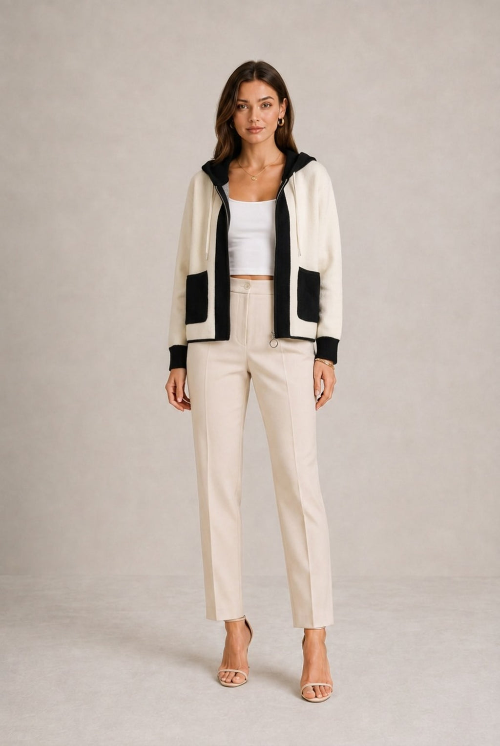 Roussillon Color-Block Knit Cardigan