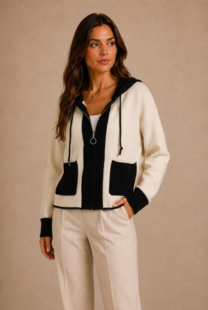 Roussillon Color-Block Knit Cardigan