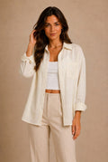 Annecy Oversized Button-Up Shirt