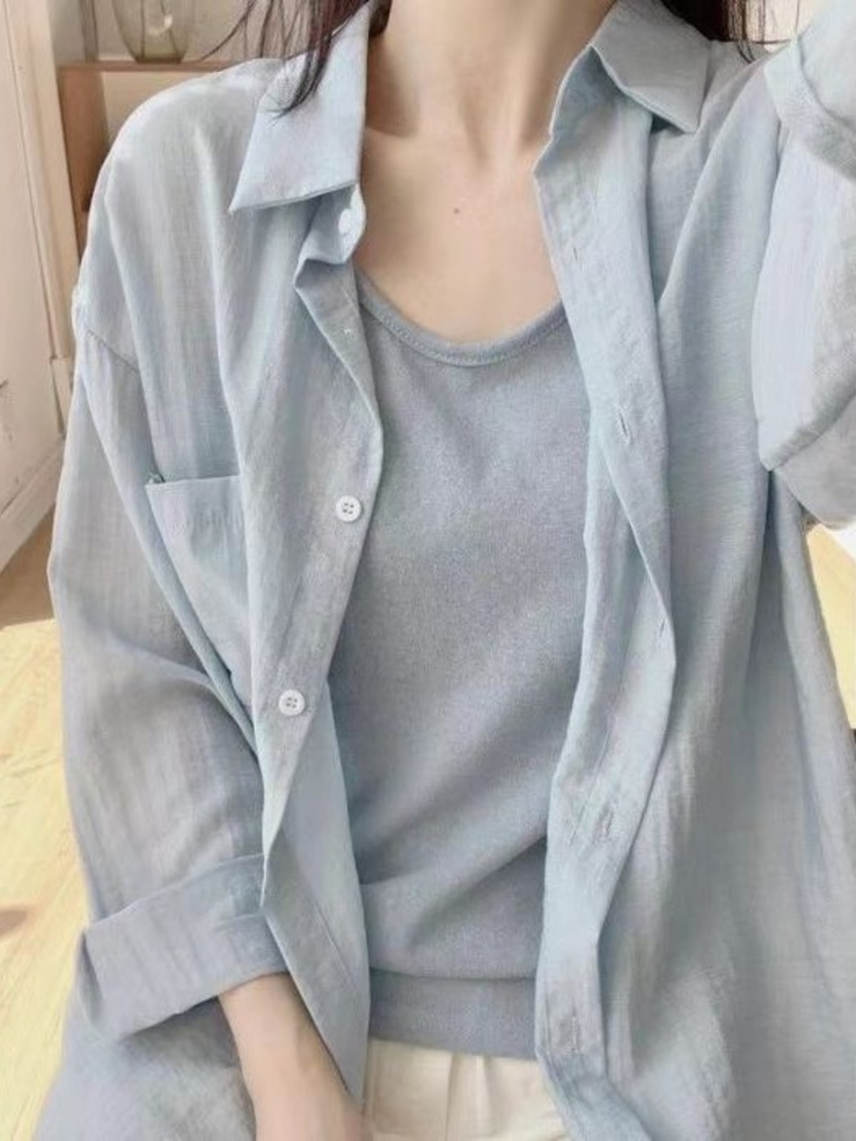 Annecy Oversized Button-Up Shirt