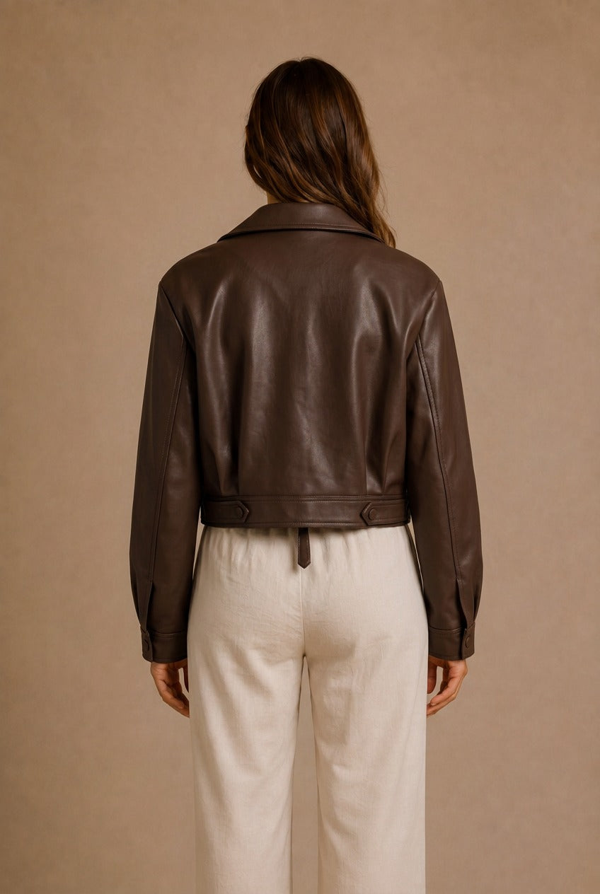 Siena Asymmetrical Zipper Moto Jacket