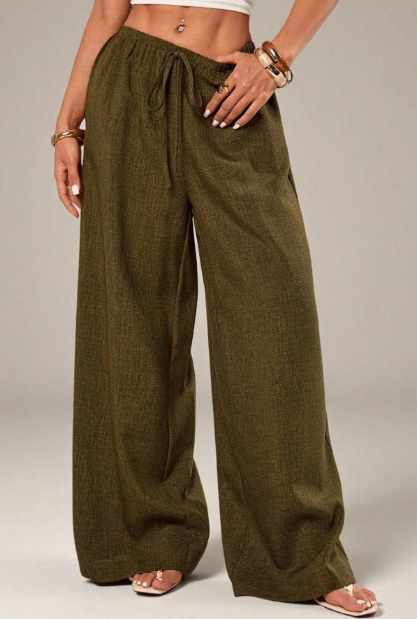 Cortona Drawstring Wide Leg Pants