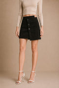 Siena Asymmetric A-Line Mini Skirt