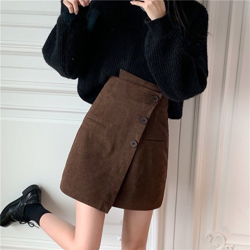 Siena Asymmetric A-Line Mini Skirt