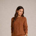 Volterra Cable-Knit Sweater Dress