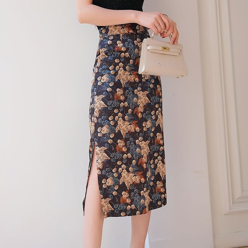 Chianti Floral Midi Skirt
