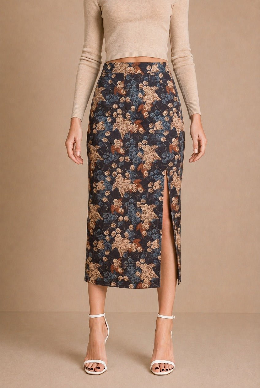 Chianti Floral Midi Skirt