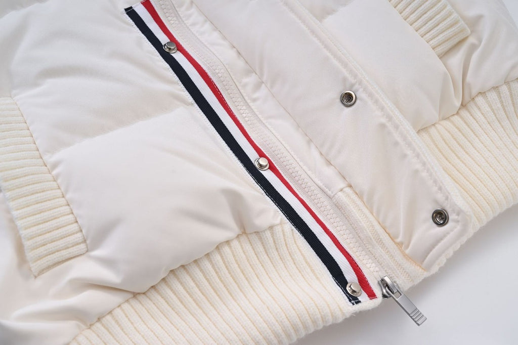 Roussillon Striped Cropped Padded Jacket