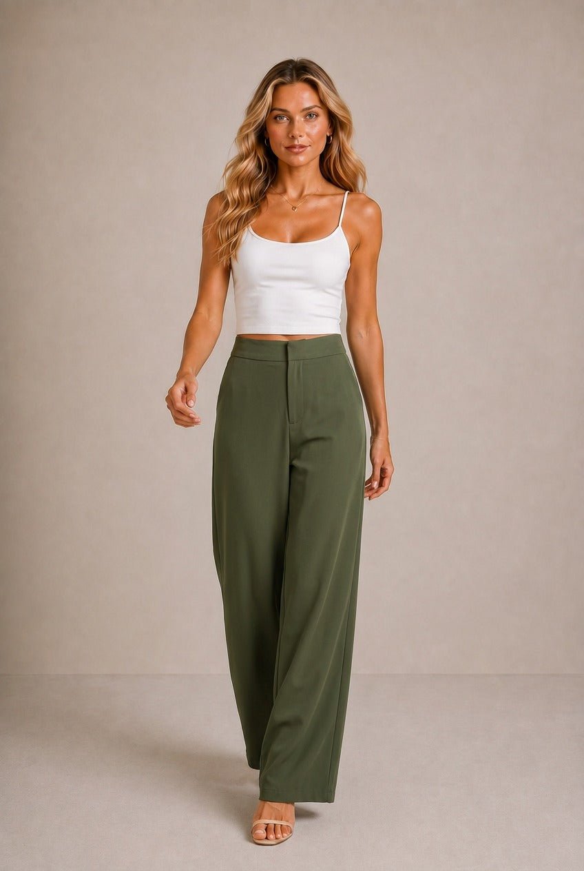 Siena High-Waisted Wide-Leg Pants