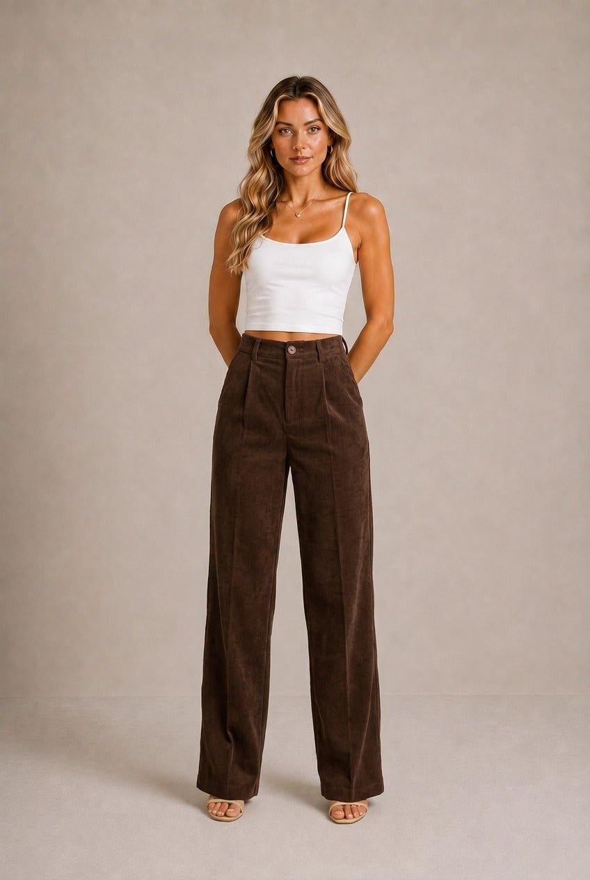 Montalcino Pleated Wide Leg Pants