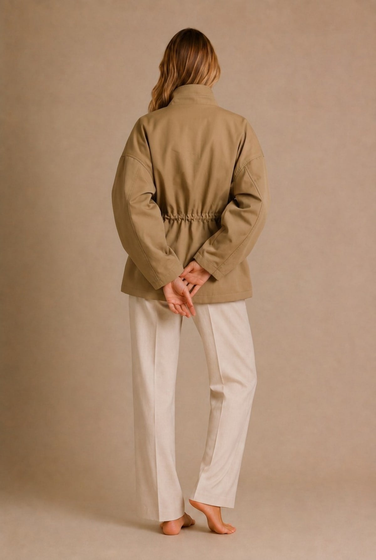 Annecy Drawstring Waist Hooded Jacket