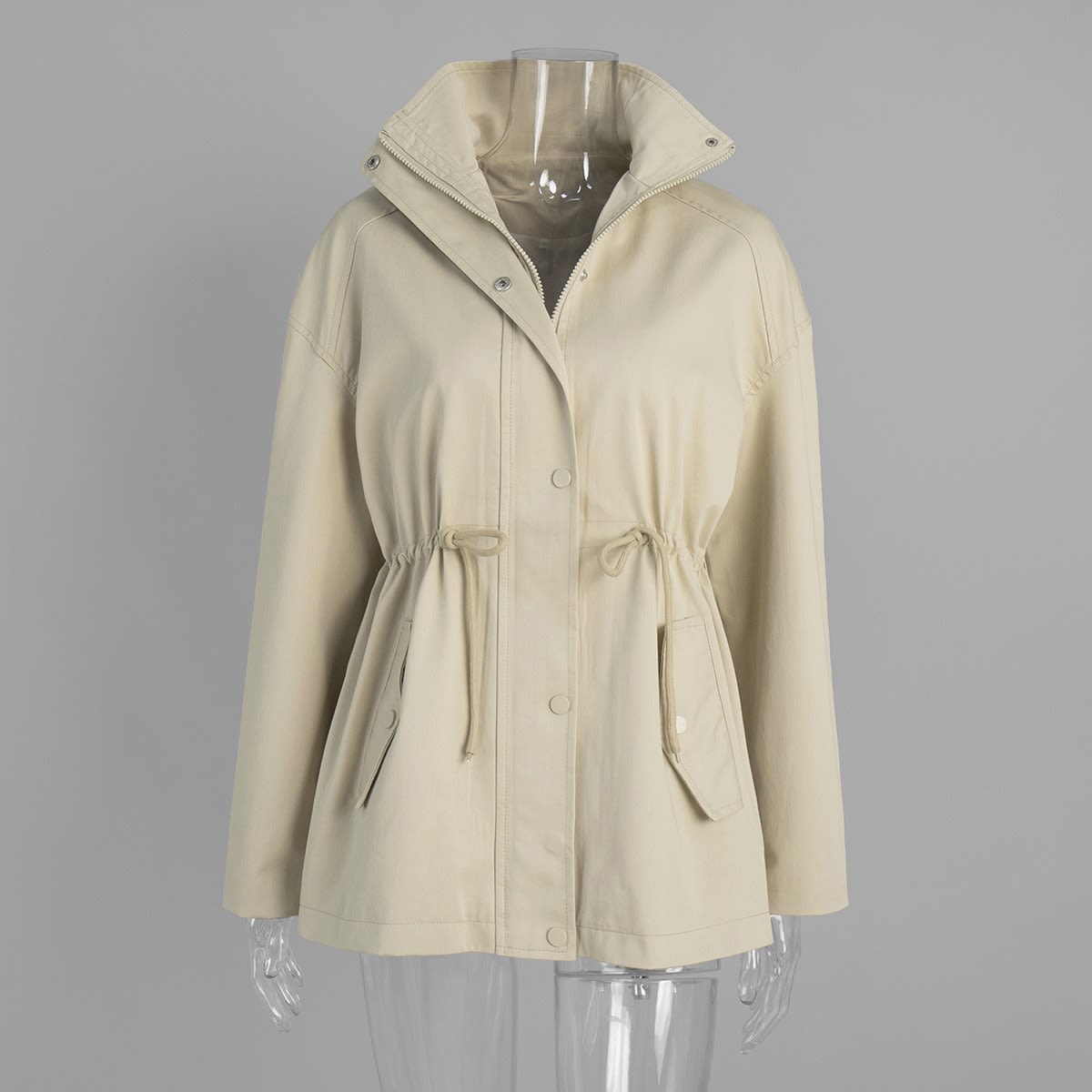 Annecy Drawstring Waist Hooded Jacket