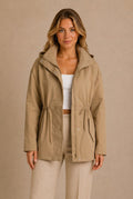 Annecy Drawstring Waist Hooded Jacket