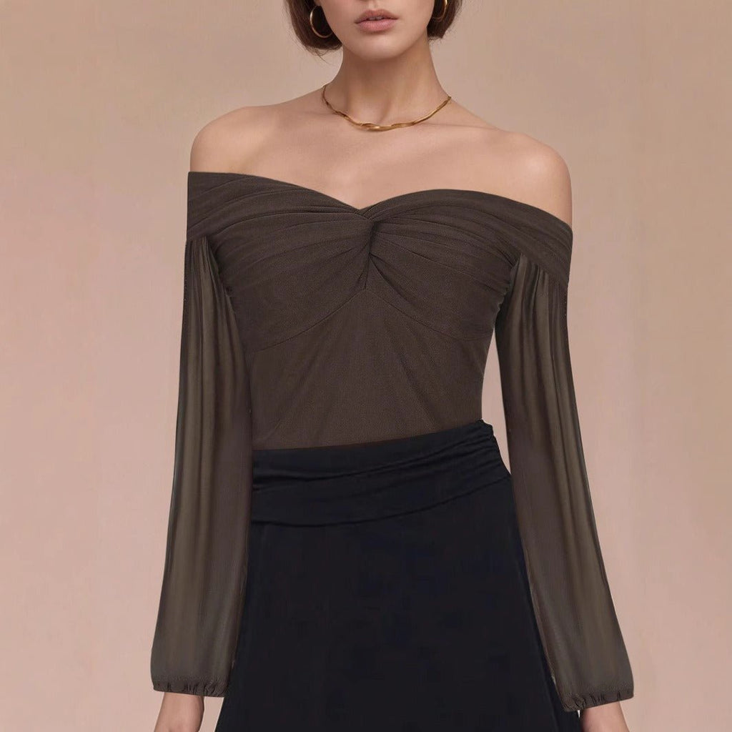 Arezzo Ruched Off-Shoulder Top