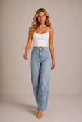 Chianti Floral Embroidered Jeans