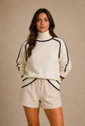 Perugia Contrast Trim Sweater