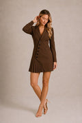 Volterra Pleated Mini Dress