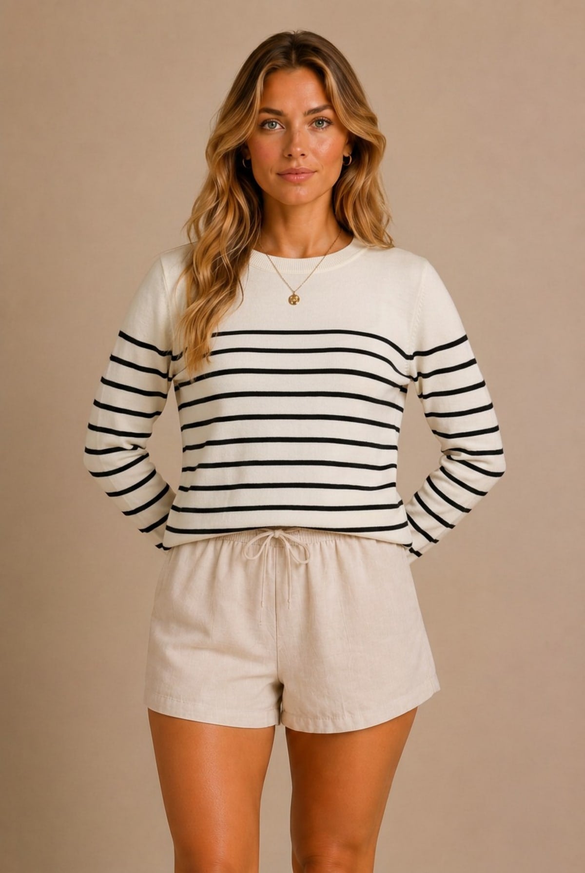 Barolo Striped Crewneck Sweater