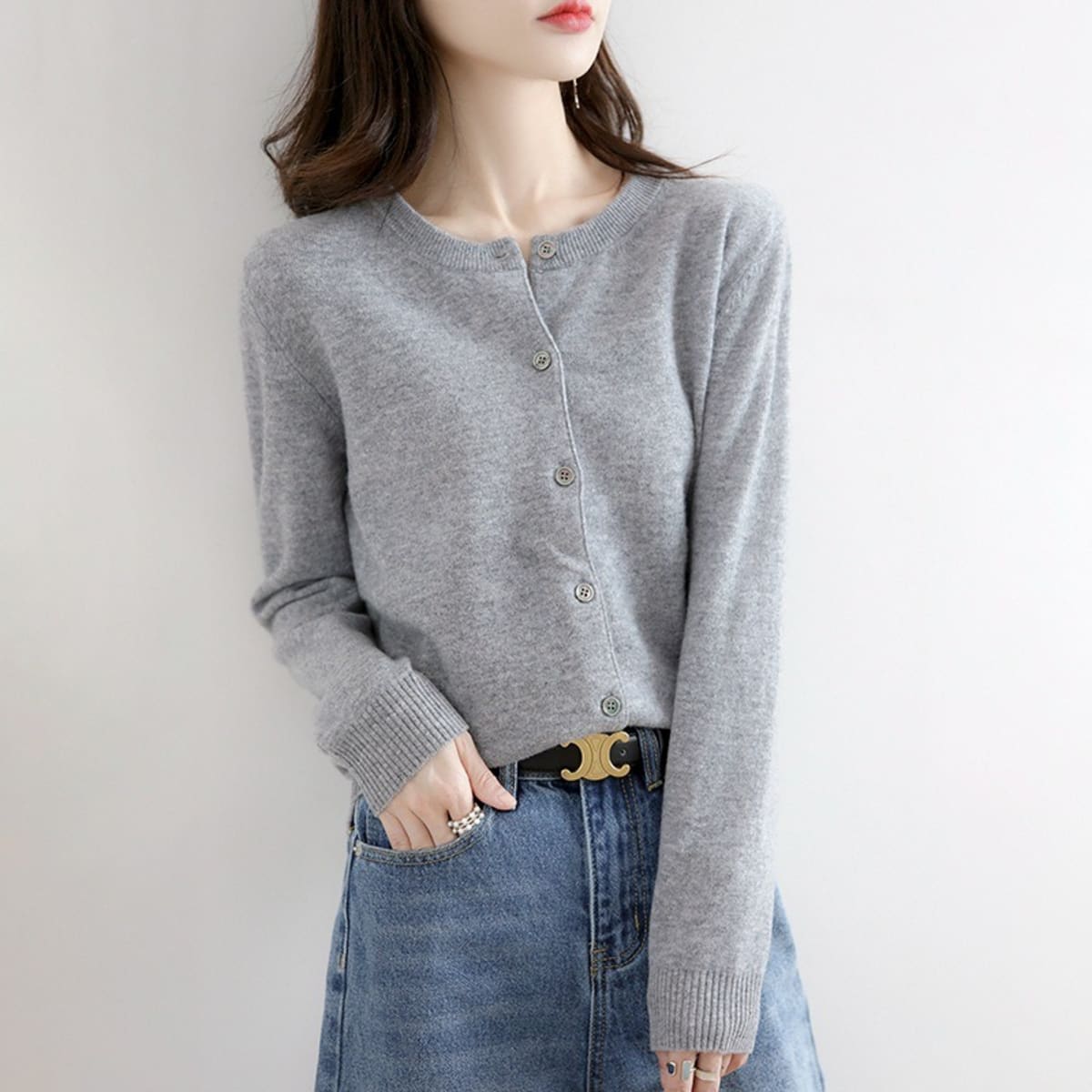 Lucca Button-Up Cardigan Sweater