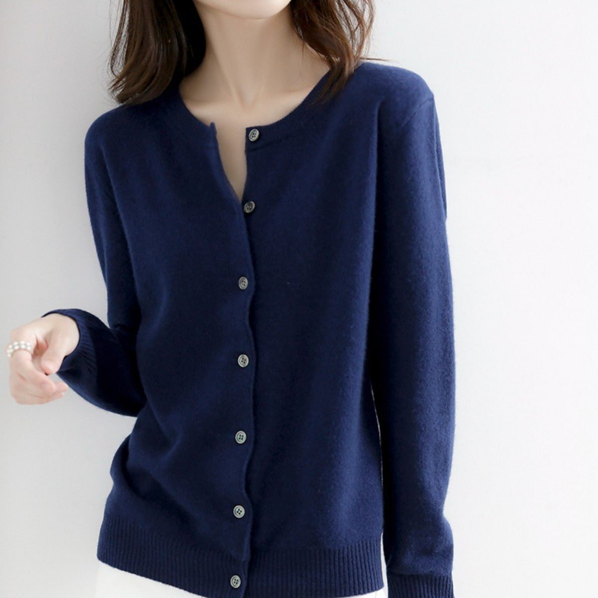 Lucca Button-Up Cardigan Sweater