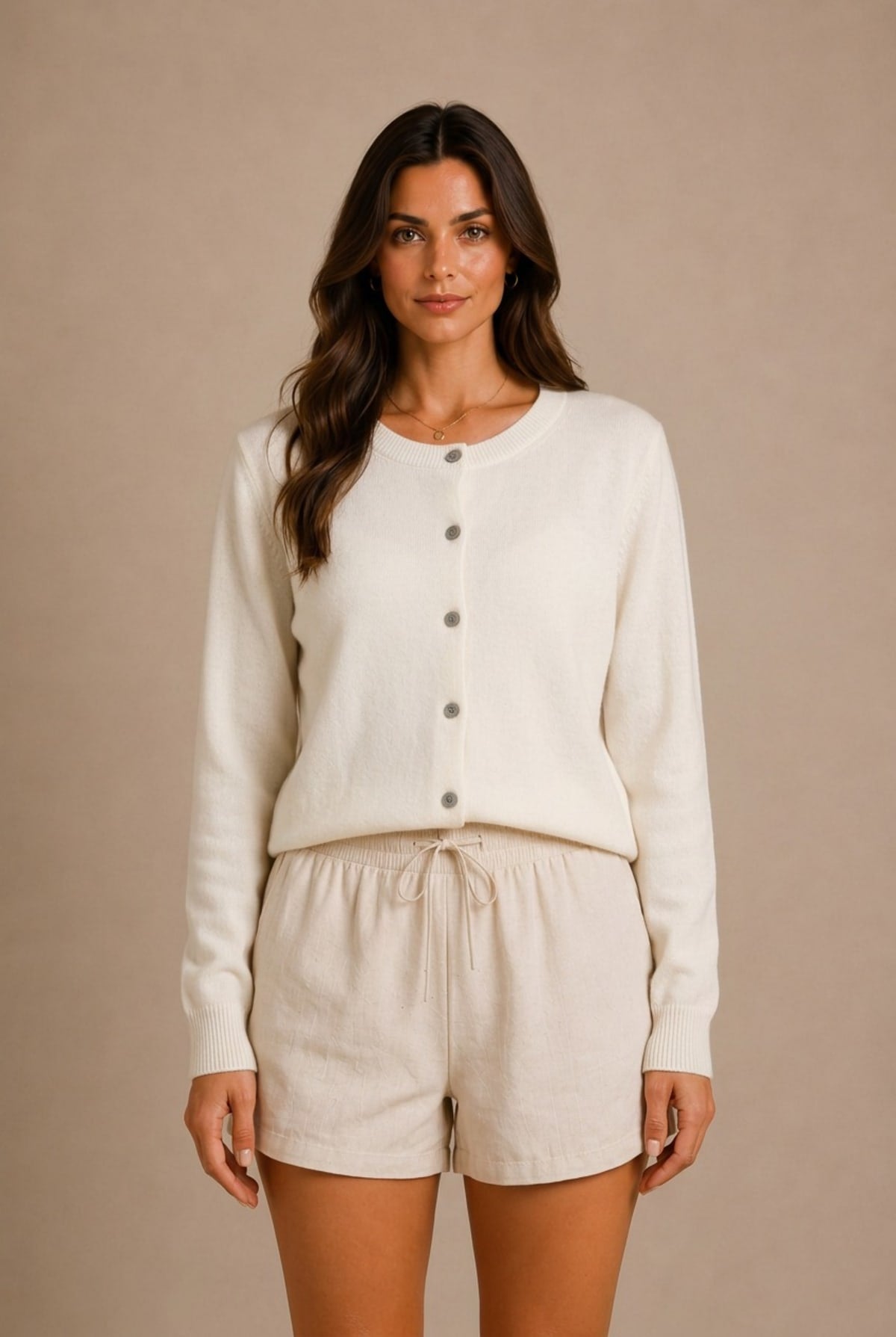 Lucca Button-Up Cardigan Sweater