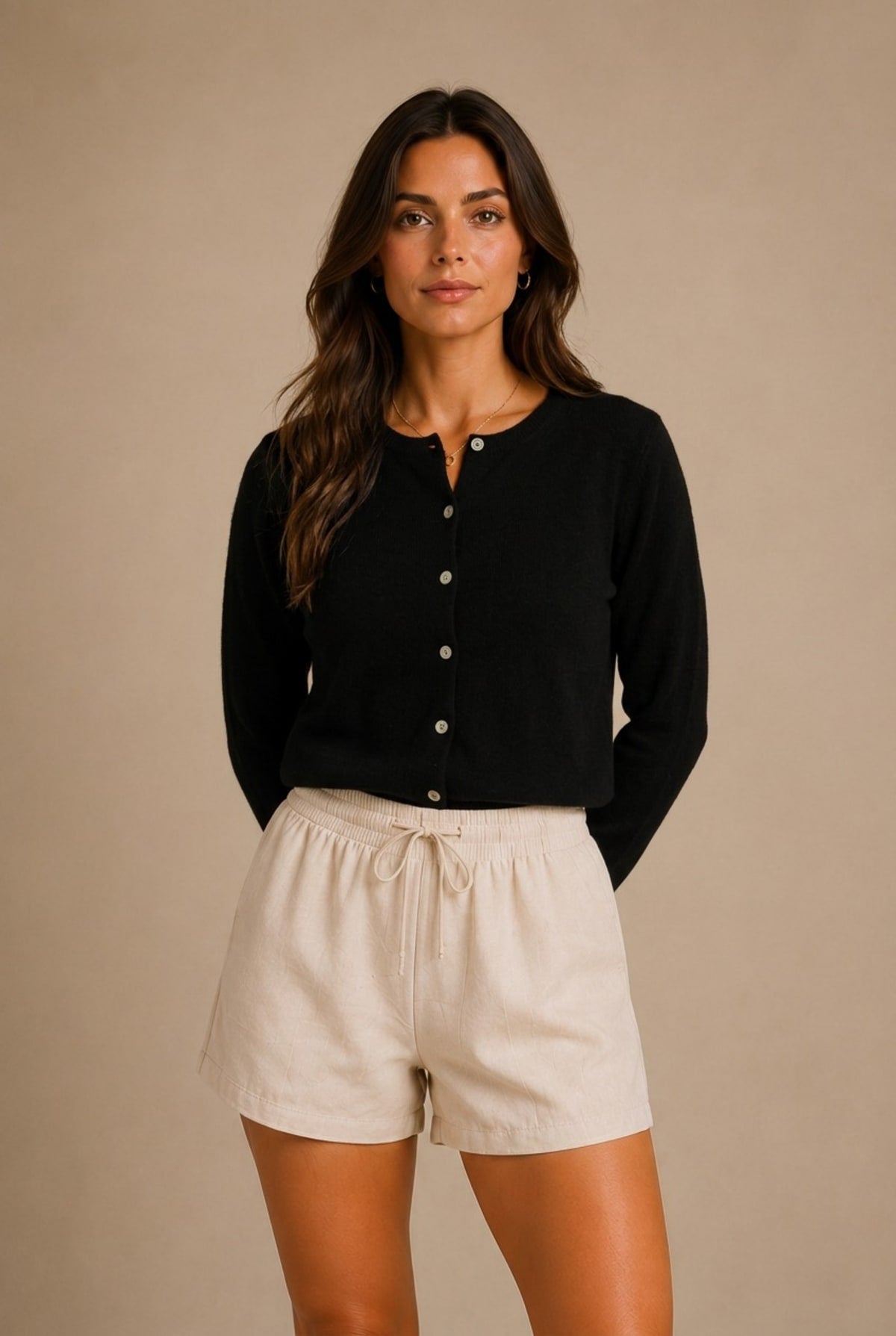 Lucca Button-Up Cardigan Sweater