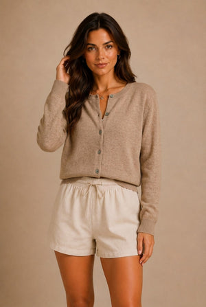 Lucca Button-Up Cardigan Sweater