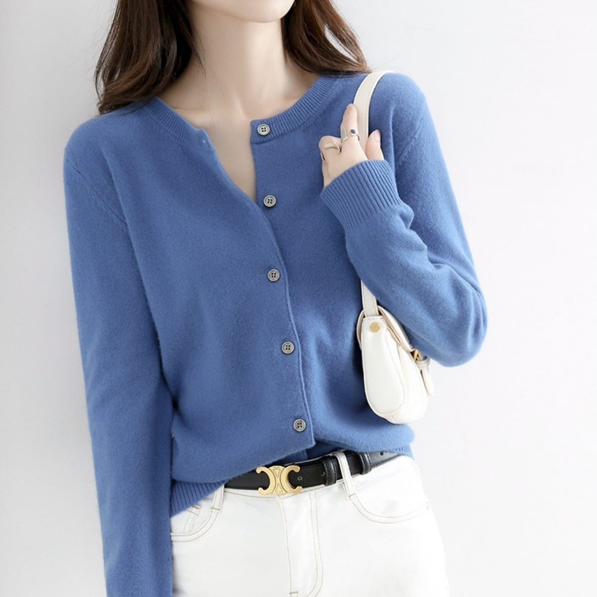 Lucca Button-Up Cardigan Sweater