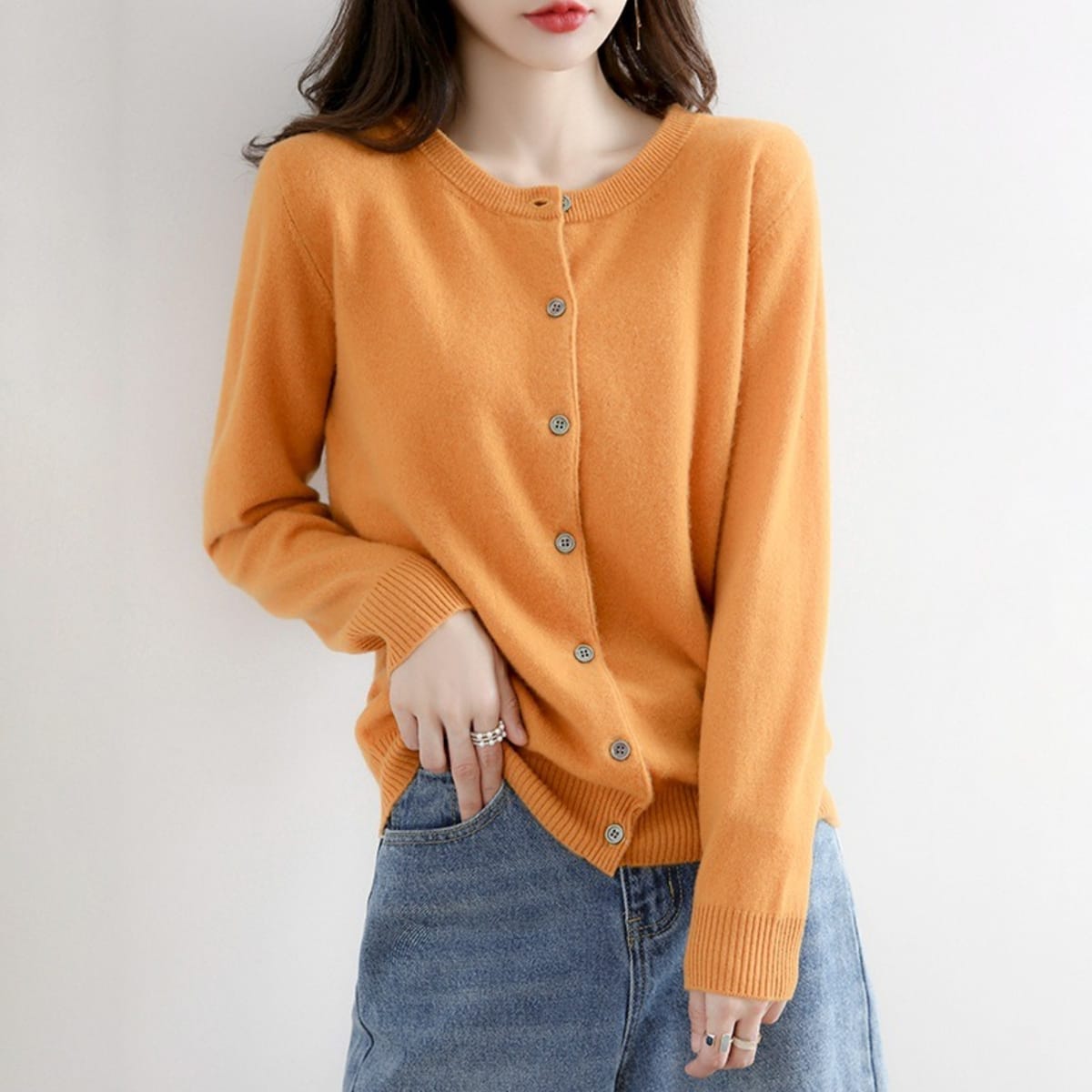 Lucca Button-Up Cardigan Sweater