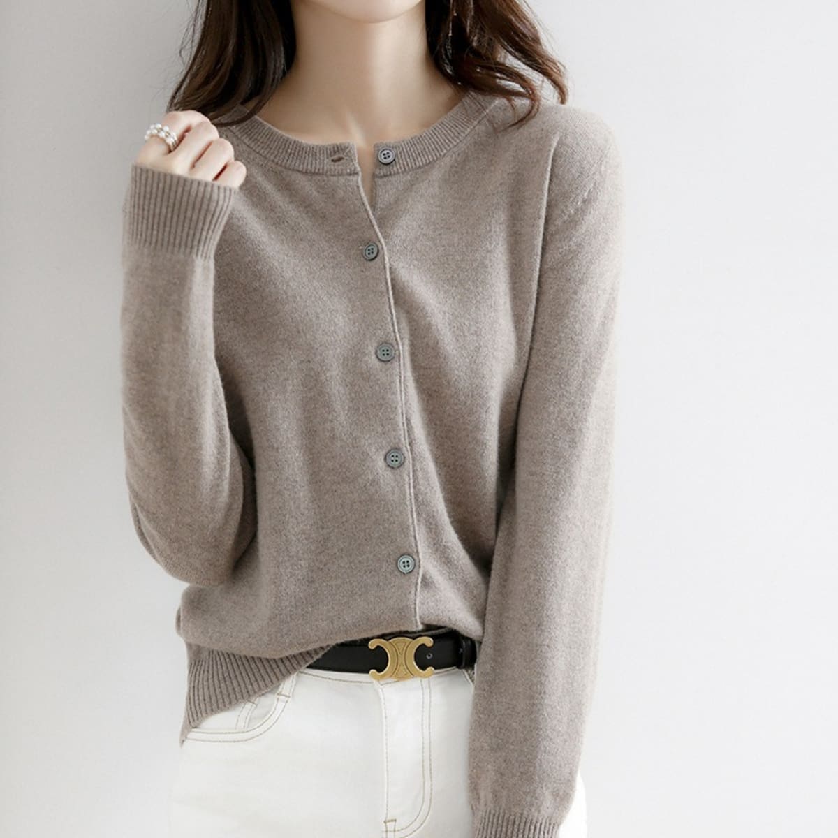 Lucca Button-Up Cardigan Sweater