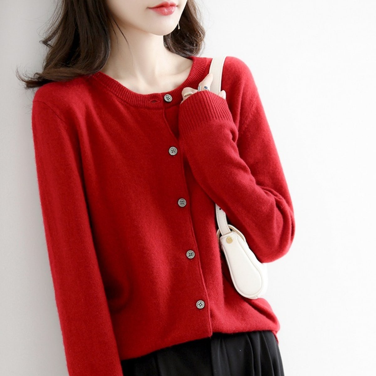 Lucca Button-Up Cardigan Sweater