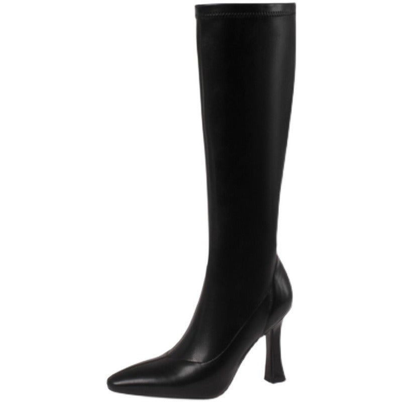 Barolo Pointed Toe Knee-High Boots